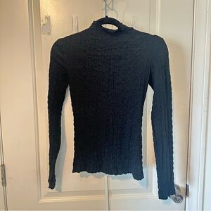 Zara Black Long Sleeve Top